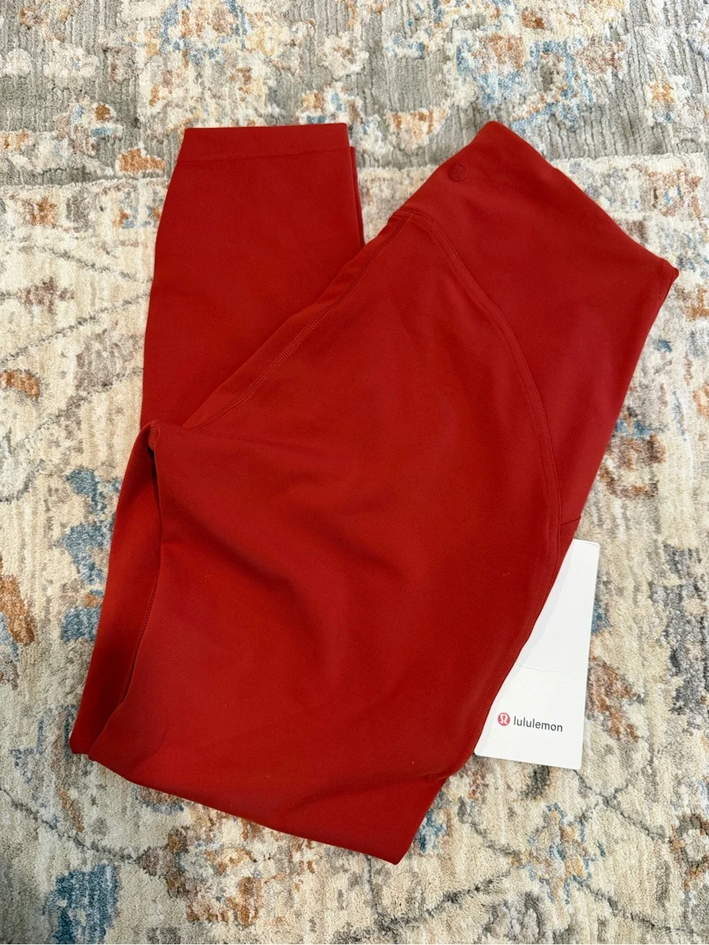 lululemon athletica Red High-Rise Athletic Leggings